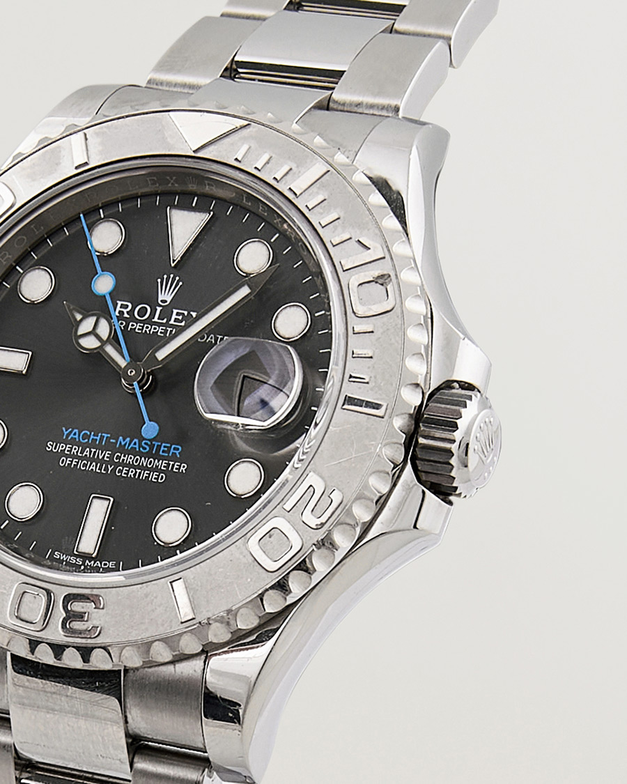 Herre | Rolex Pre-Owned Yacht Master 116622 Oyster Perpetual Silver | Rolex Pre-Owned | Yacht Master 116622 Oyster Perpetual Silver