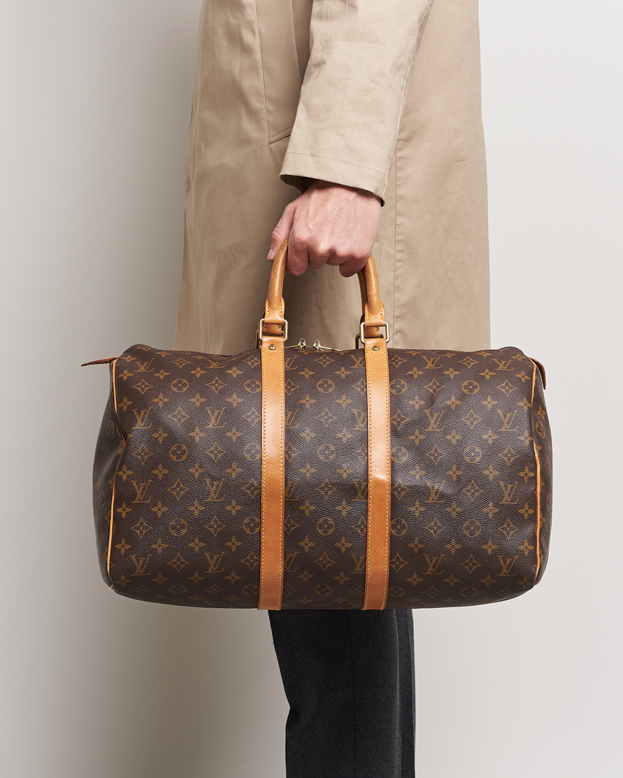 Herre | Louis Vuitton Pre-Owned Keepall 45 Bag Monogram | Louis Vuitton Pre-Owned | Keepall 45 Bag Monogram