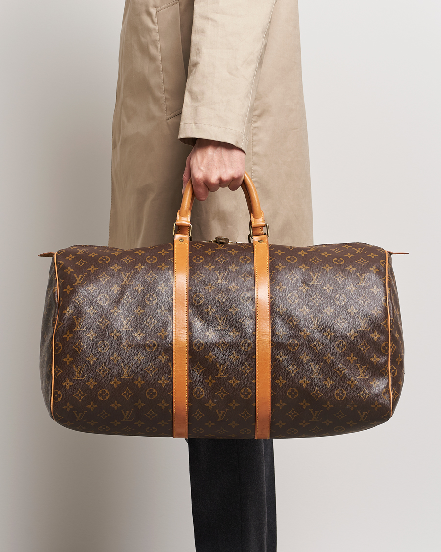 Herre | Louis Vuitton Pre-Owned Keepall 55 Bag Monogram | Louis Vuitton Pre-Owned | Keepall 55 Bag Monogram