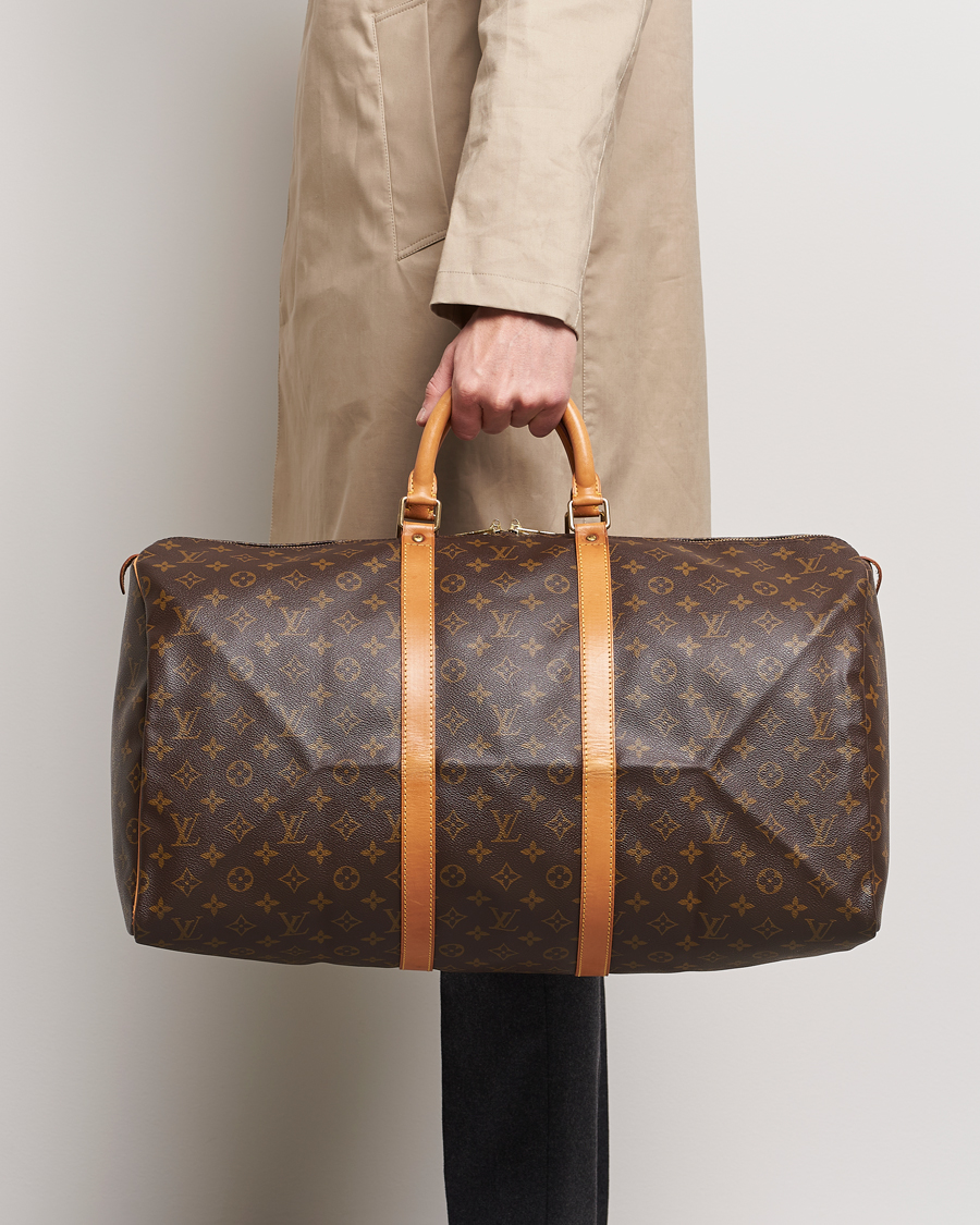 Herre | Louis Vuitton Pre-Owned Keepall 55 Bag Monogram | Louis Vuitton Pre-Owned | Keepall 55 Bag Monogram