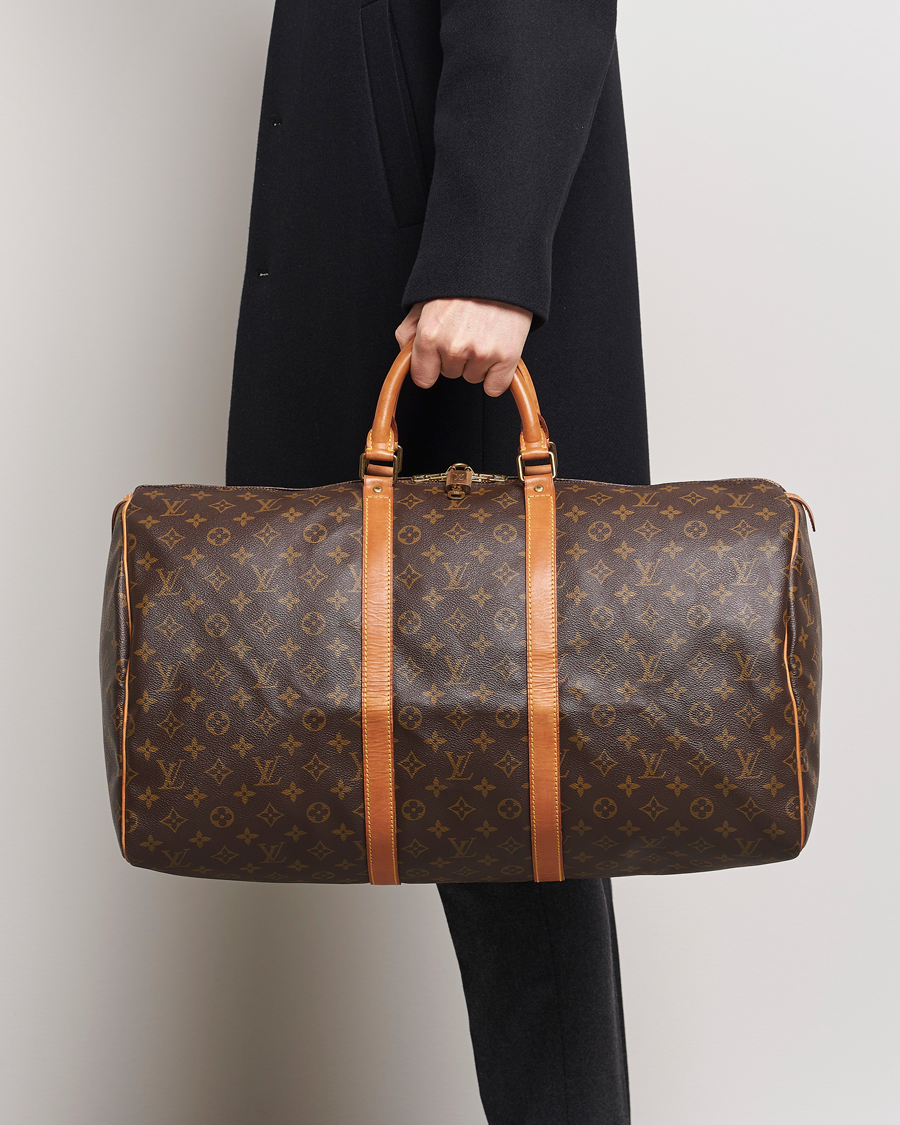 Herre | Louis Vuitton Pre-Owned Keepall 55 Bag Monogram | Louis Vuitton Pre-Owned | Keepall 55 Bag Monogram