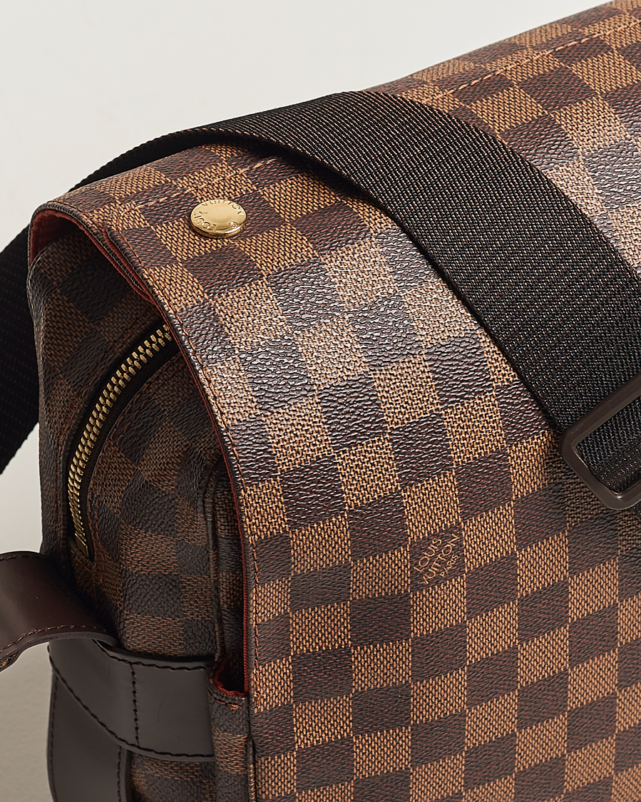 Herre | Louis Vuitton Pre-Owned Naviglio Messenger Bag Damier Ebene | Louis Vuitton Pre-Owned | Naviglio Messenger Bag Damier Ebene