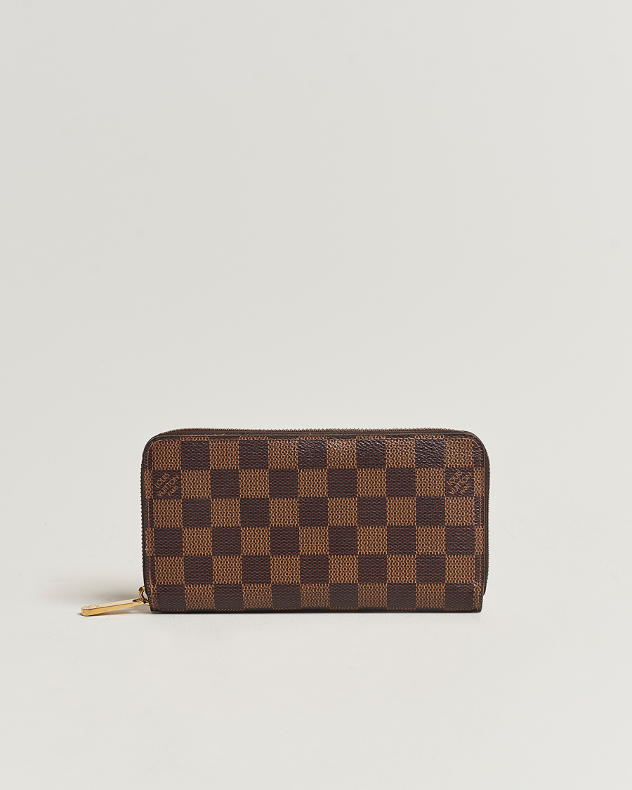 Herre | Louis Vuitton Pre-Owned Zippy Wallet Damier Ebene | Louis Vuitton Pre-Owned | Zippy Wallet Damier Ebene
