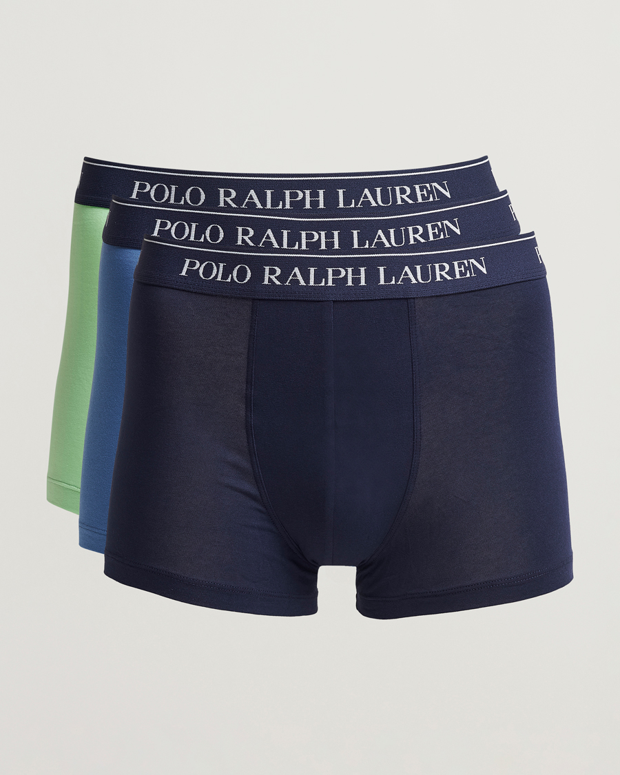 Herre | Undertøy | Polo Ralph Lauren | 3-Pack Trunk Green/Blue/Navy