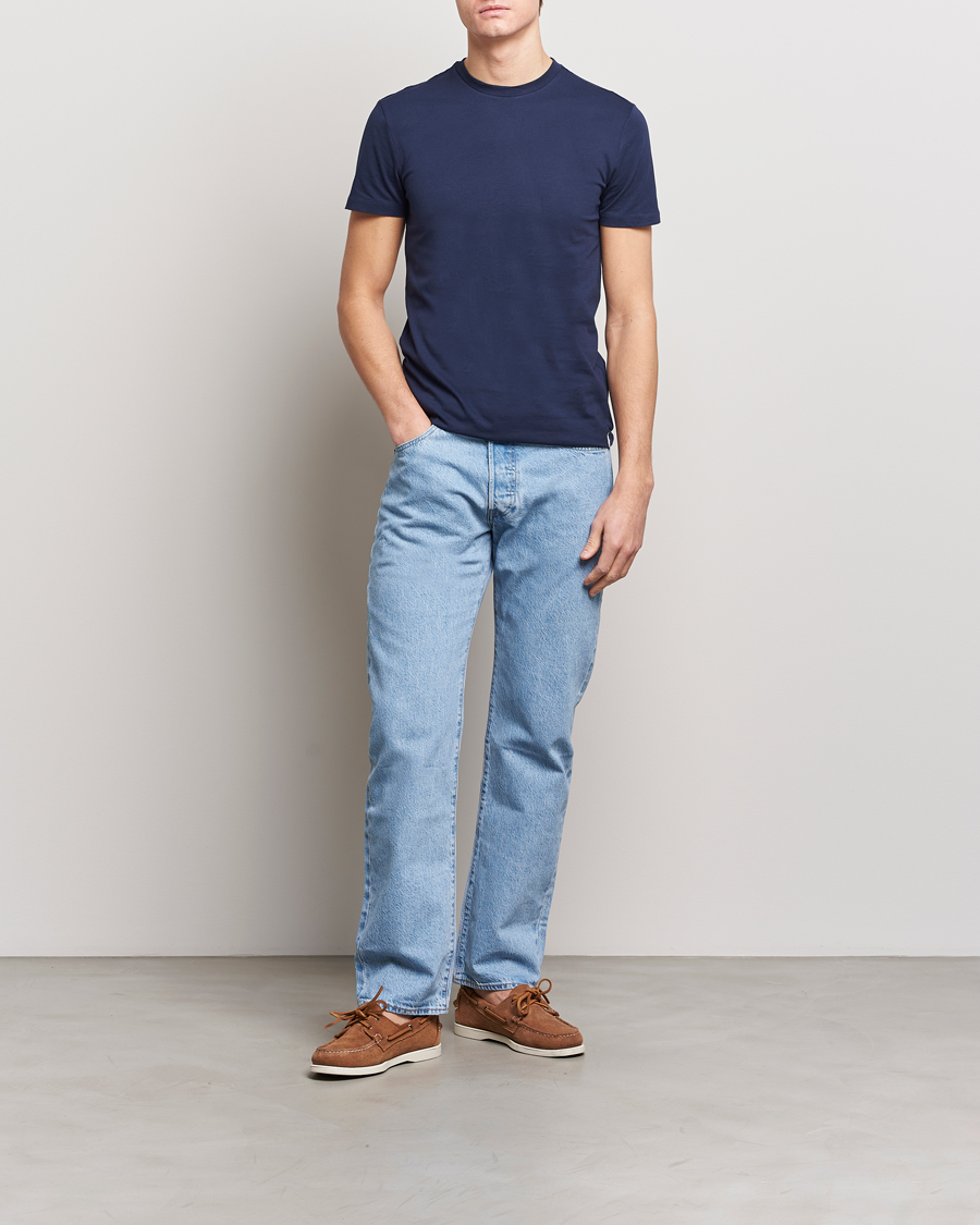 Herre | T-Shirts | Polo Ralph Lauren | 3-Pack Crew Neck T-Shirt Green/Blue/Navy