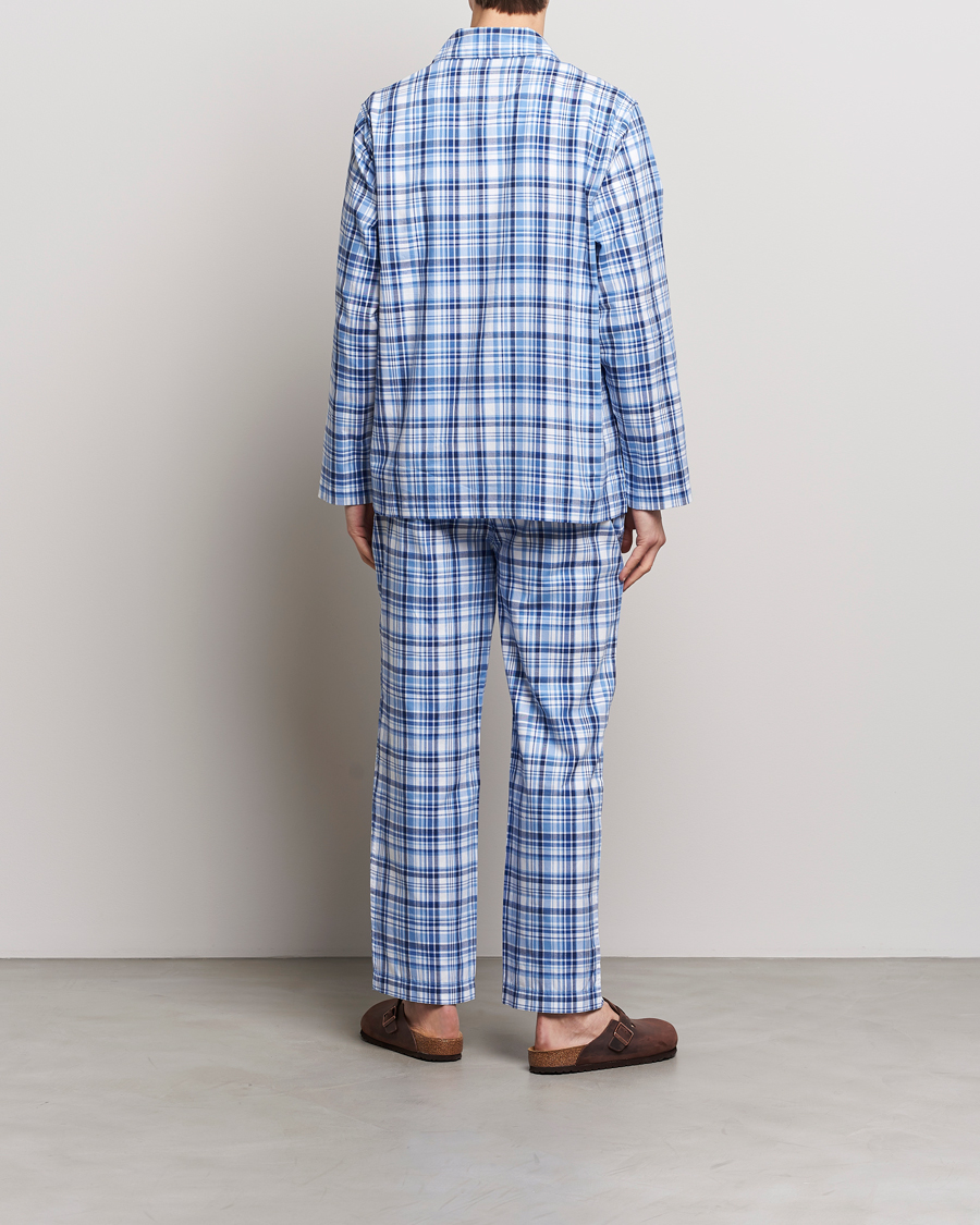 Herre | Pyjamaser & Badekåper | Polo Ralph Lauren | Cotton Checked Pyjama Set Blue Plaid