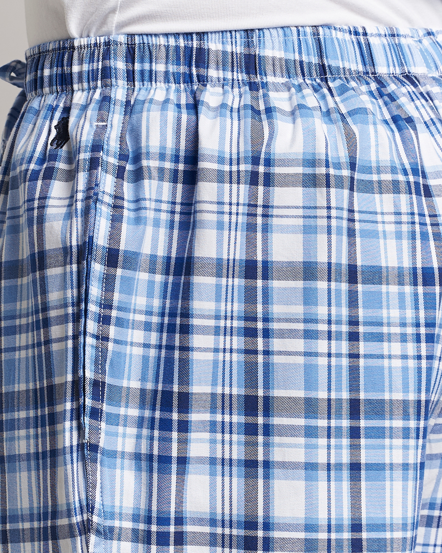 Herre | Pyjamaser og badekåper | Polo Ralph Lauren | Cotton Checked Pyjama Set Blue Plaid