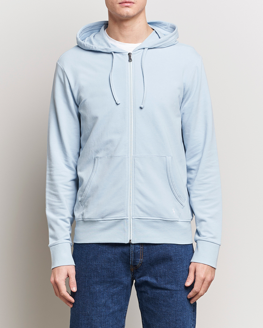 Herr | Huvtröjor | Polo Ralph Lauren | Cotton Jersey Long Sleeve Hoodie Alpine Blue