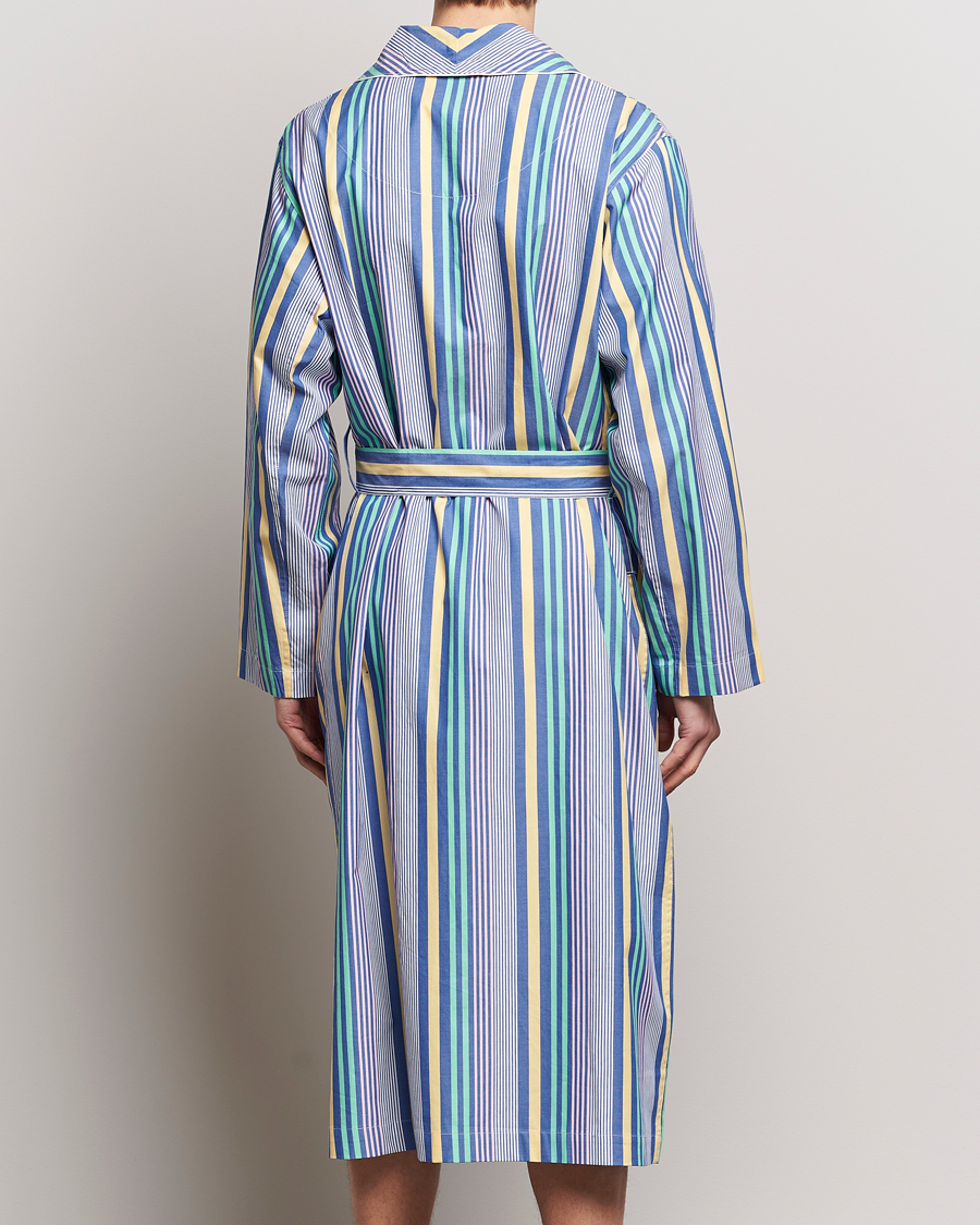 Herre | Pyjamaser og badekåper | Polo Ralph Lauren | Oxford Striped Robe Blue/White