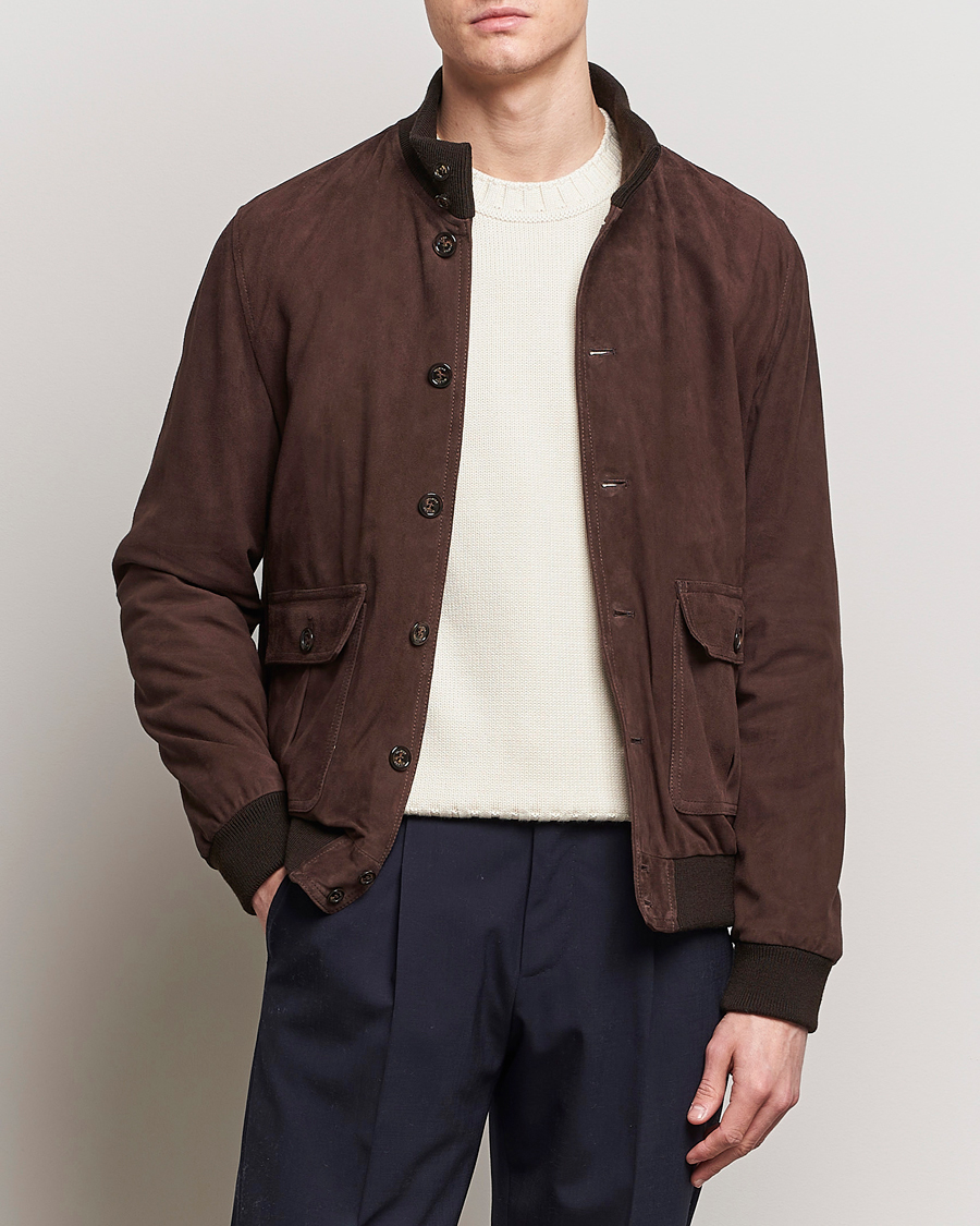 Herre | Avdelinger | Valstar | Valstarino Suede Jacket Dark Brown