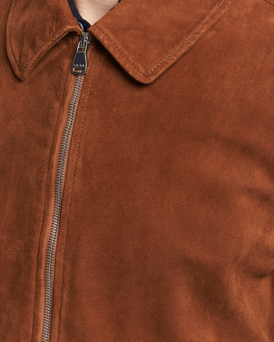 Herre | Jakker | Valstar | Suede Zip Bomber Jacket Sandal