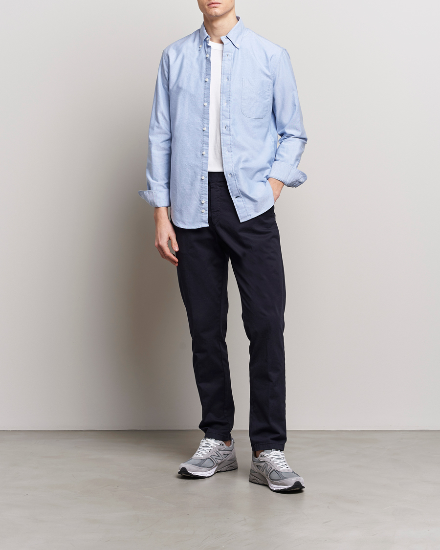 Herre | Skjorter | Gitman Vintage | Button Down Oxford Shirt Light Blue