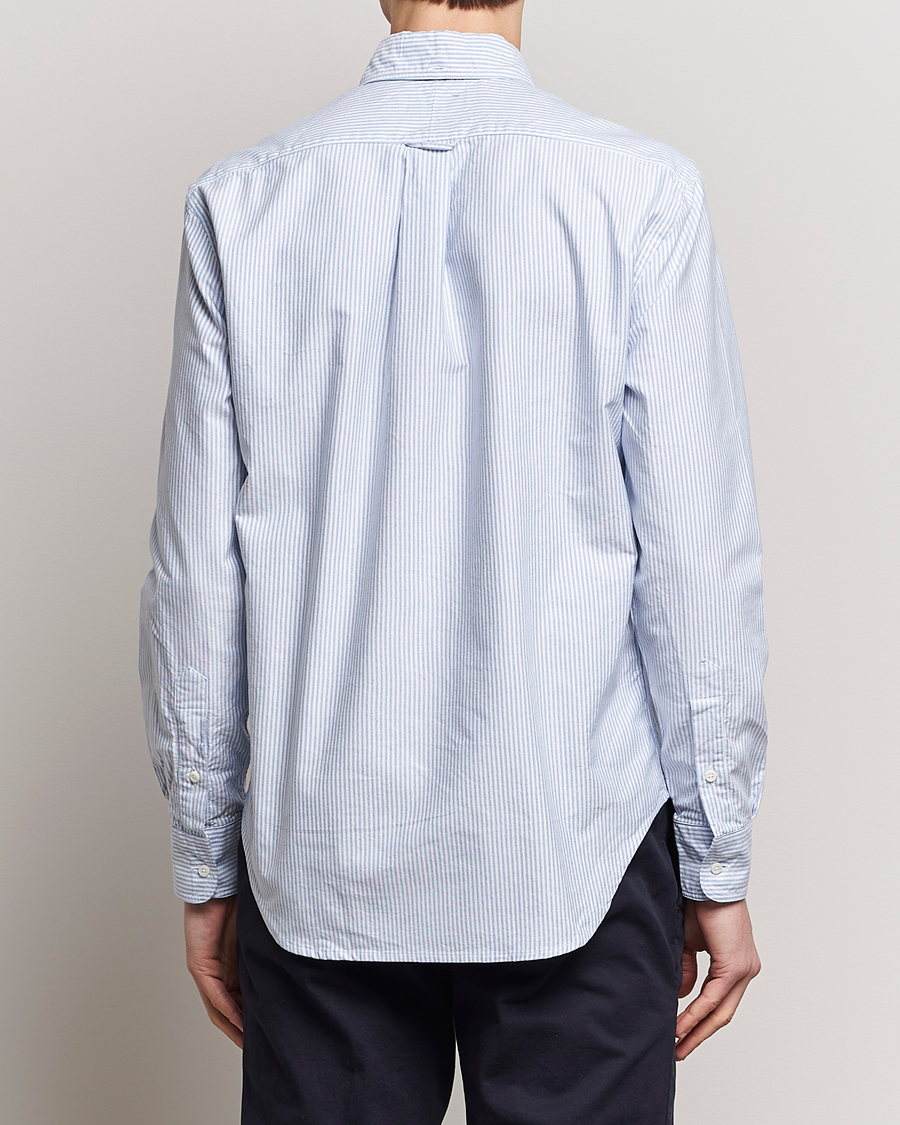 Herre | Skjorter | Gitman Vintage | Button Down Oxford Shirt Blue Stripe