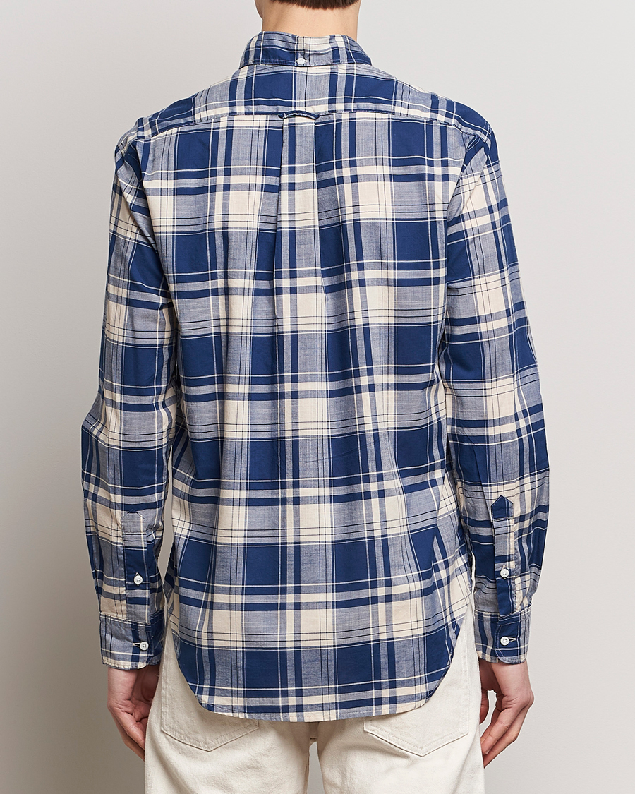 Herre | Skjorter | Gitman Vintage | Button Down Madras Shirt Blue Check