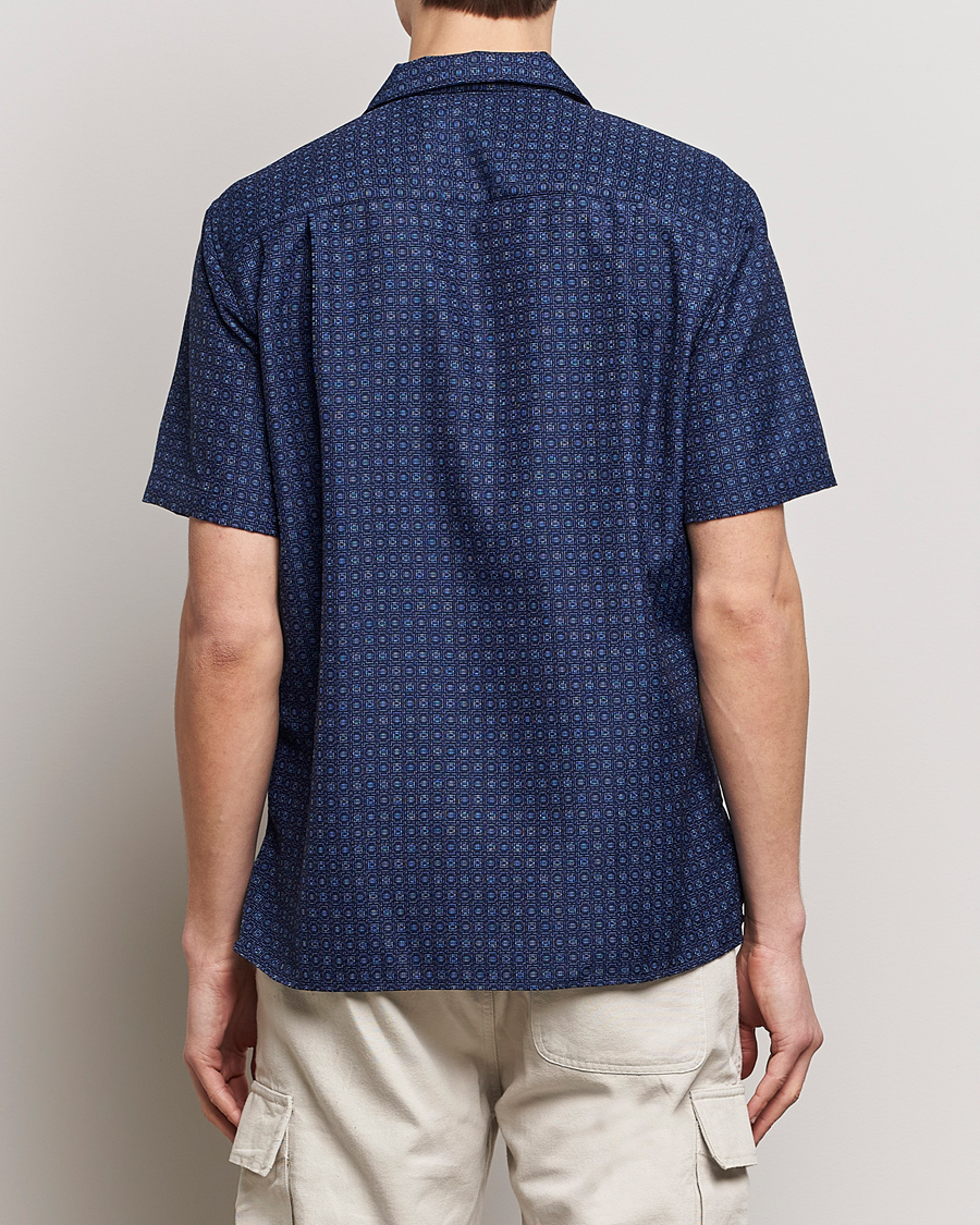 Herre | Skjorter | Gitman Vintage | Japanese Dobby Camp Shirt Navy
