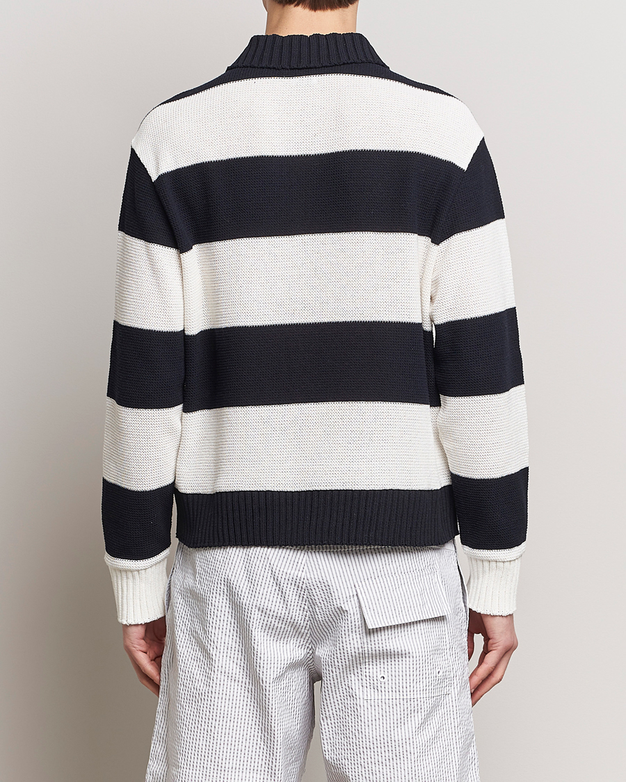 Herre | Gensere | Thom Browne | Long Sleeve Rugby White/Navy