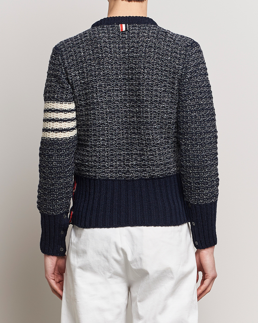 Herre | Gensere | Thom Browne | 4-Bar Donegal Sweater Navy
