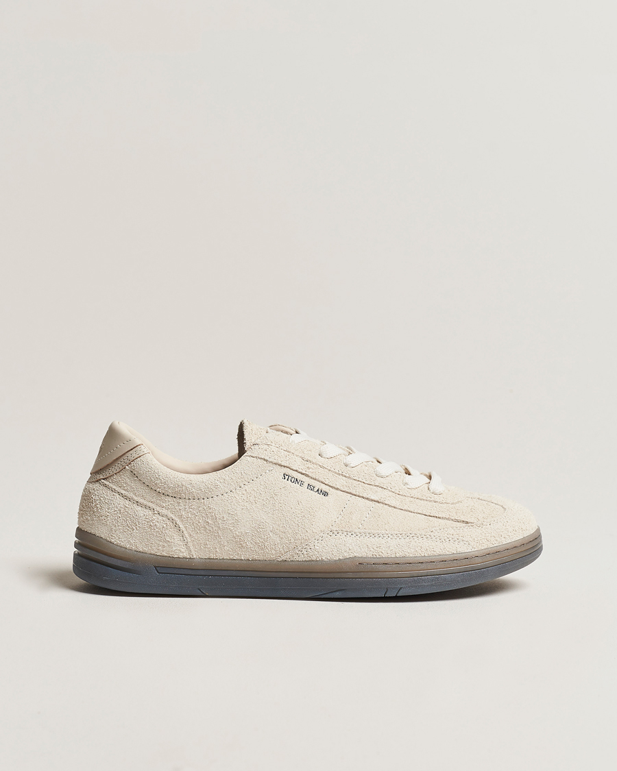 Herre | Stone Island S0101 Suede Sneakers Natural Beige | Stone Island | S0101 Suede Sneakers Natural Beige