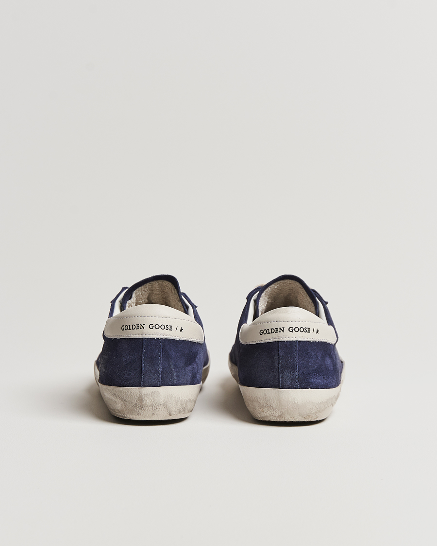 Herre | Golden Goose Deluxe Brand Super-Star Sneaker Navy/White | Golden Goose | Deluxe Brand Super-Star Sneaker Navy/White