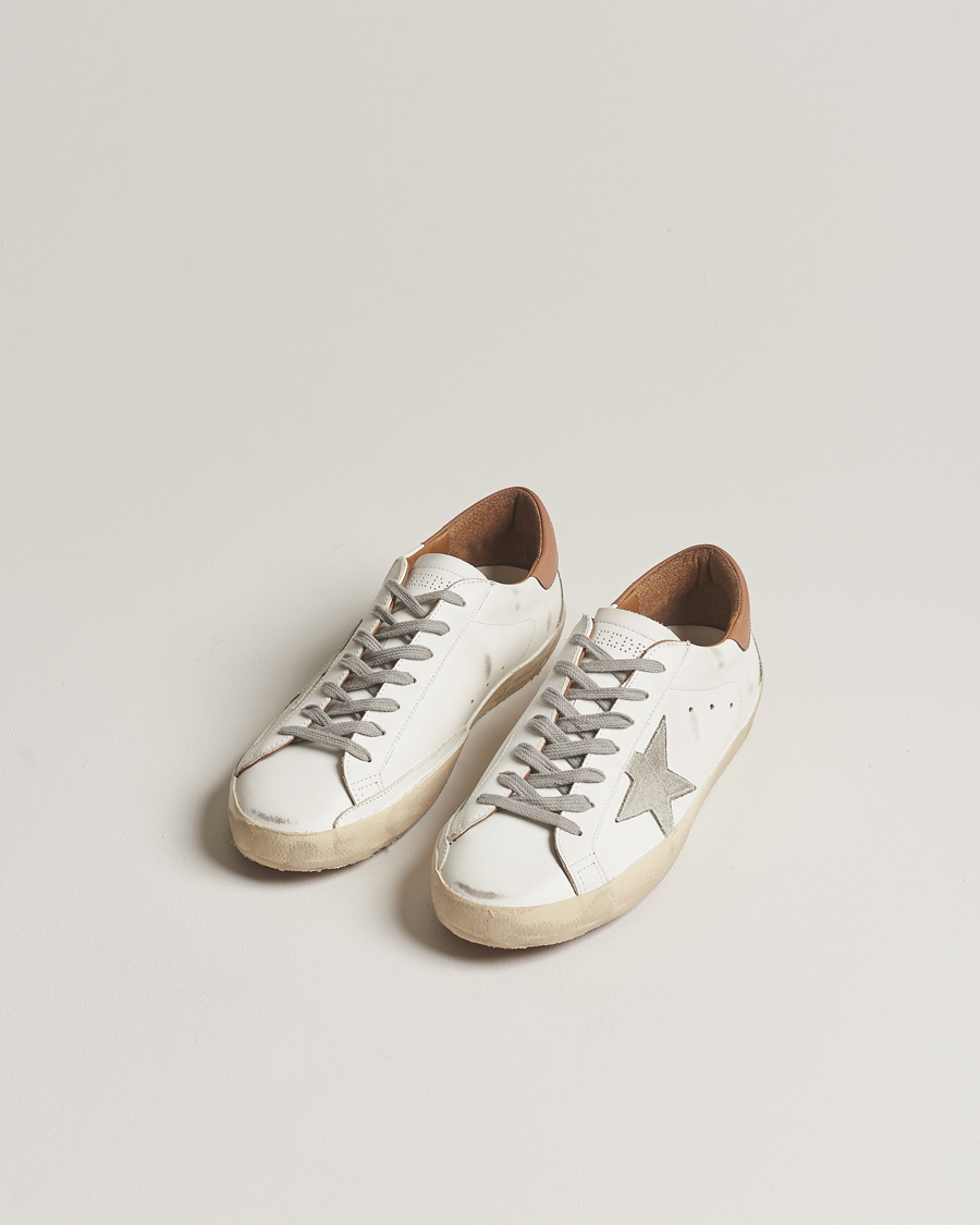 Herre | Sneakers med lavt skaft | Golden Goose | Deluxe Brand Super-Star Sneaker White/Caramel