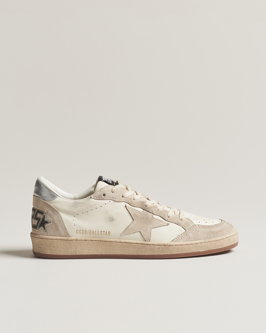 Herre | Golden Goose Deluxe Brand Ball Star Sneakers White/Beige | Golden Goose | Deluxe Brand Ball Star Sneakers White/Beige