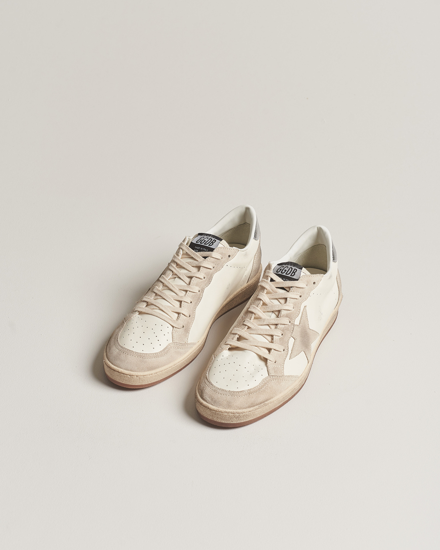 Herre | Golden Goose Deluxe Brand Ball Star Sneakers White/Beige | Golden Goose | Deluxe Brand Ball Star Sneakers White/Beige