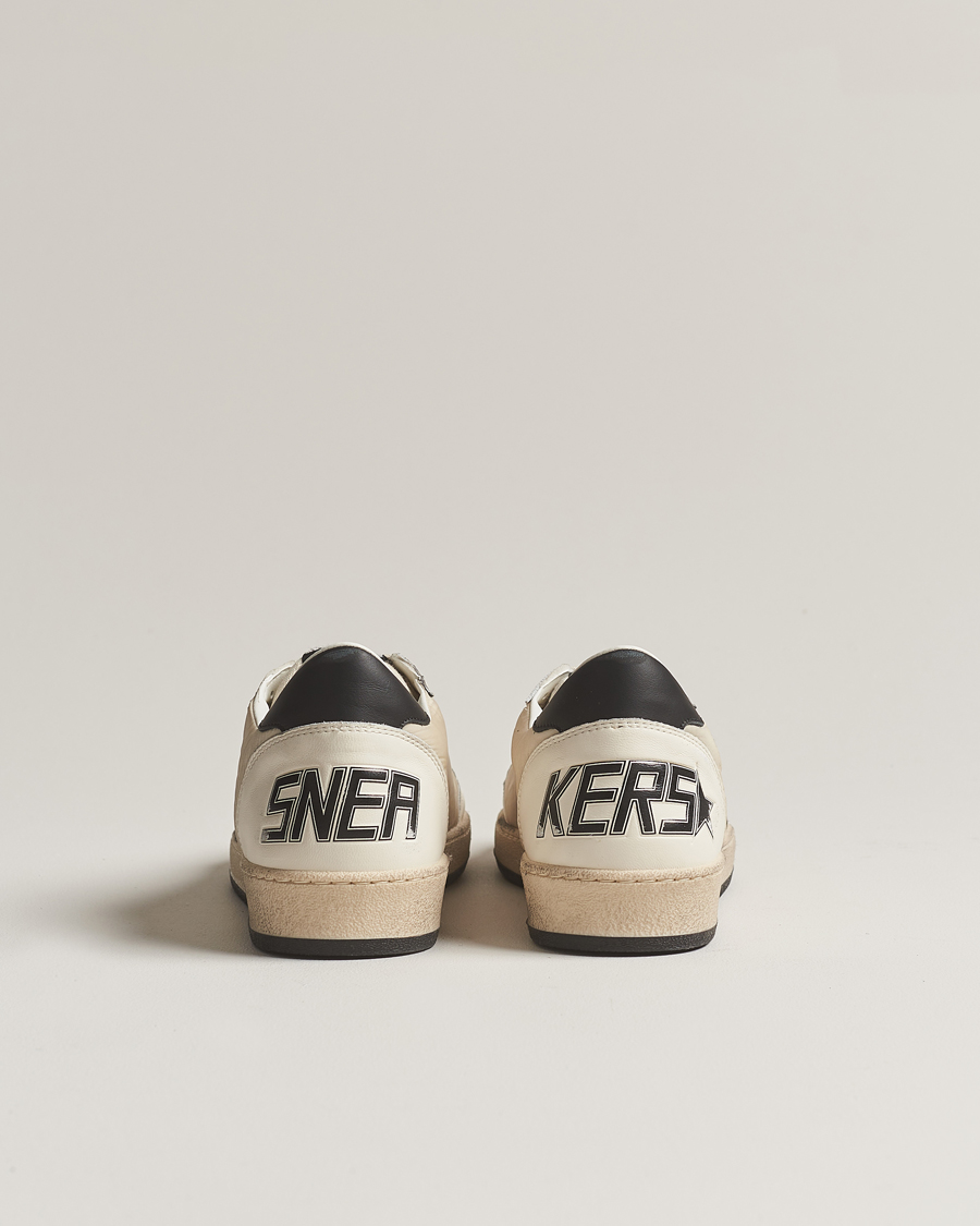 Herre | Golden Goose Deluxe Brand Ball Star Sneakers Beige/Burgundy | Golden Goose | Deluxe Brand Ball Star Sneakers Beige/Burgundy