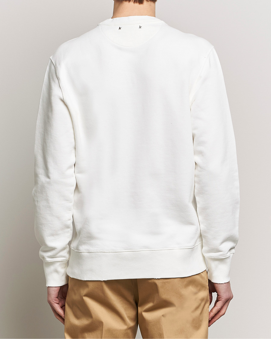 Herre | Gensere | Golden Goose | Deluxe Brand Distressed Jersey Sweatshirt Vintage White