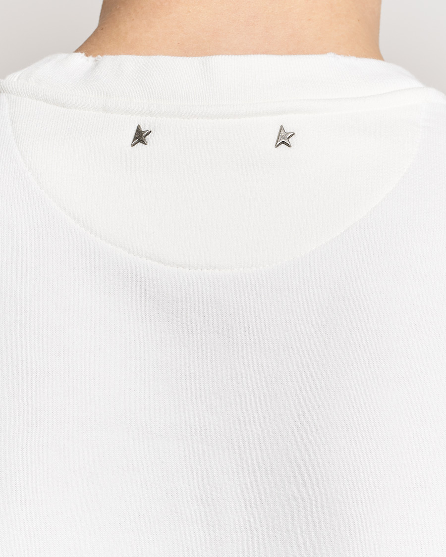 Herre | Gensere | Golden Goose | Deluxe Brand Distressed Jersey Sweatshirt Vintage White
