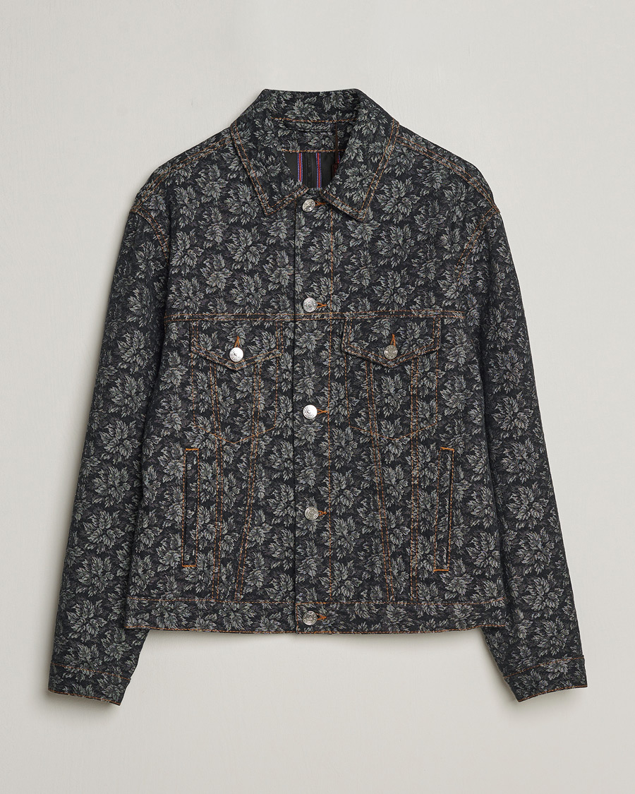 Herre | Jakker | Etro | Jacquard Denim Jacket Dark Blue