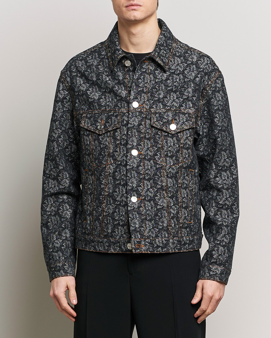 Herre | Salg | Etro | Jacquard Denim Jacket Dark Blue