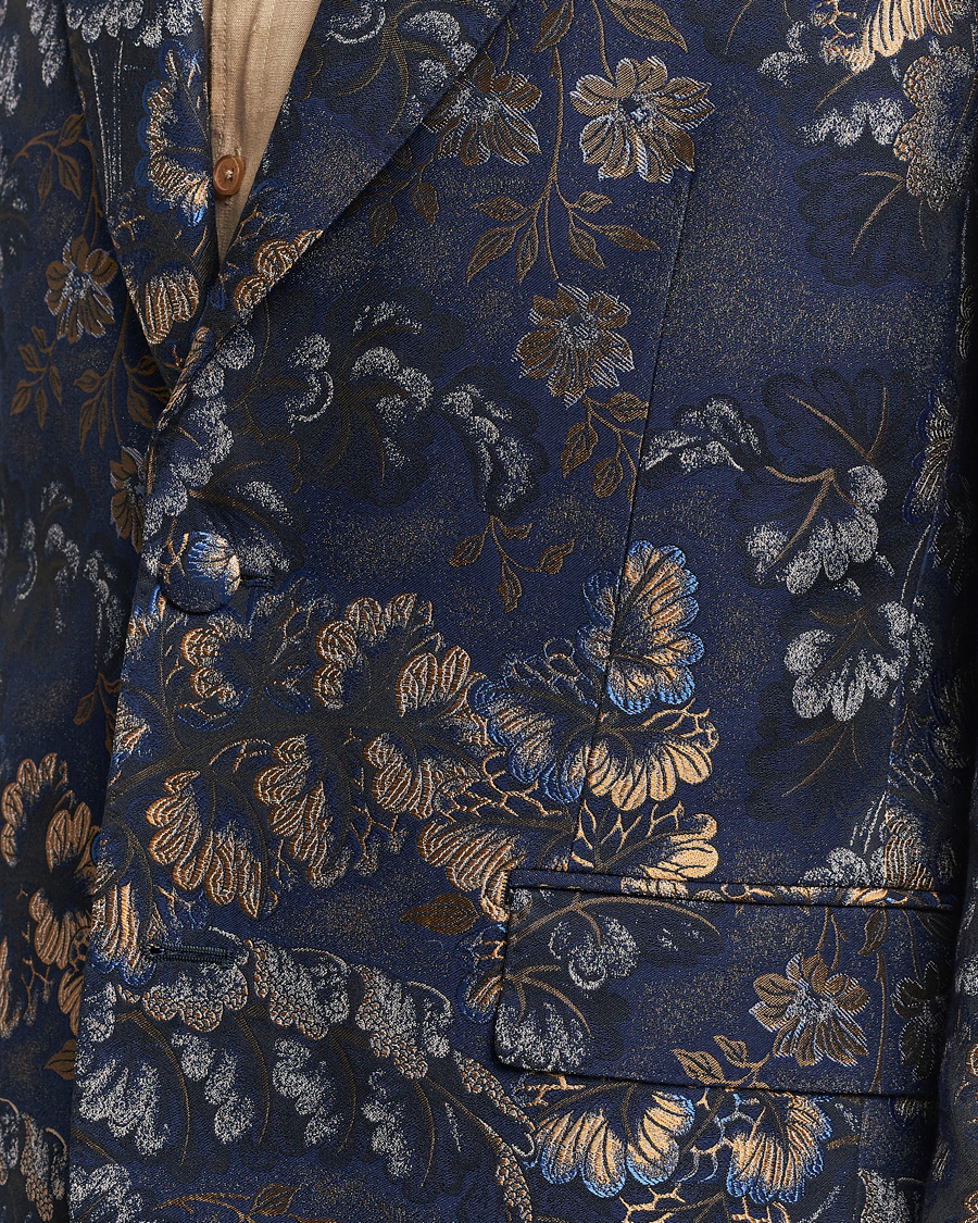 Herre | Dressjakker | Etro | Floral Jacquard Evening Jacket Navy