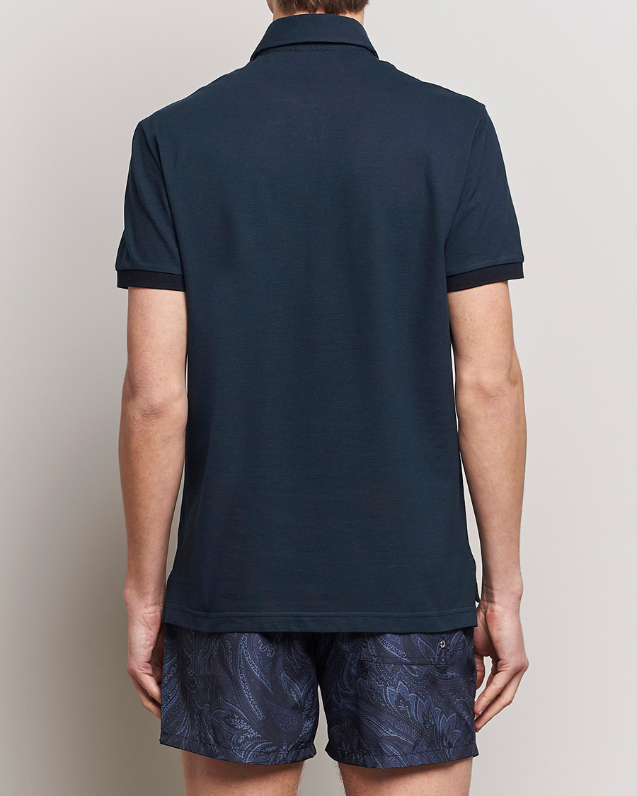 Herre | Pikéer | Etro | Contrast Paisley Polo Navy