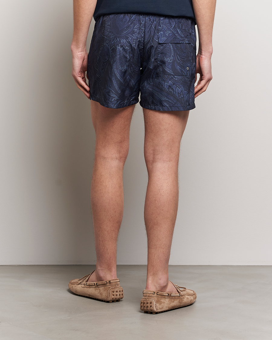 Herre | Badeshorts | Etro | Tonal Paisley Swim Shorts Blue