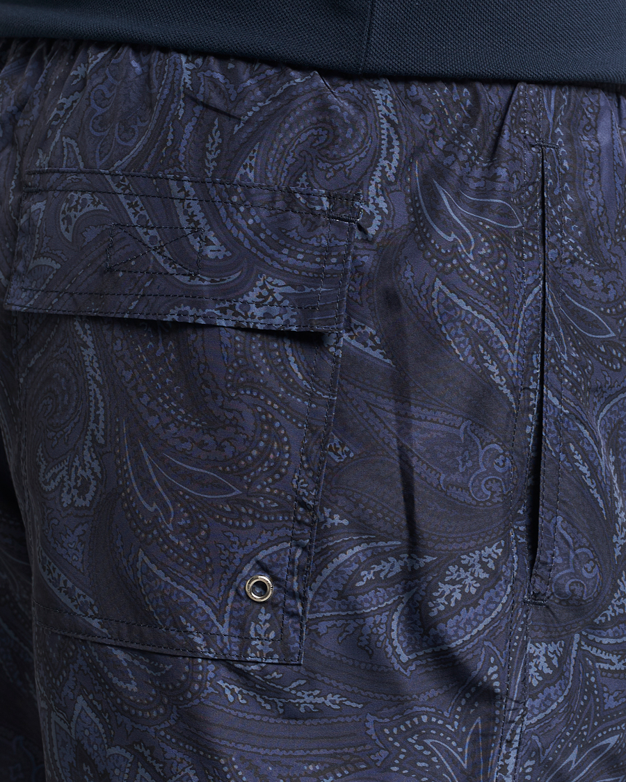 Herre | Badeshorts | Etro | Tonal Paisley Swim Shorts Blue