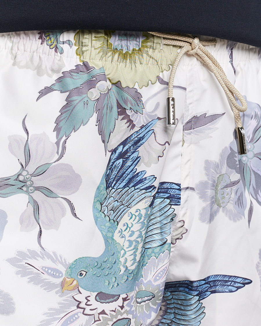 Herre | Badeshorts | Etro | Floral Printed Swim Shorts Light Grey