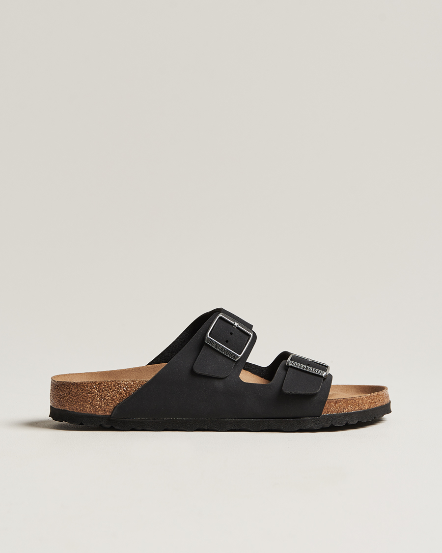 Herre | BIRKENSTOCK Arizona Birko-Flor Vegan Black Nubuck | BIRKENSTOCK | Arizona Birko-Flor Vegan Black Nubuck