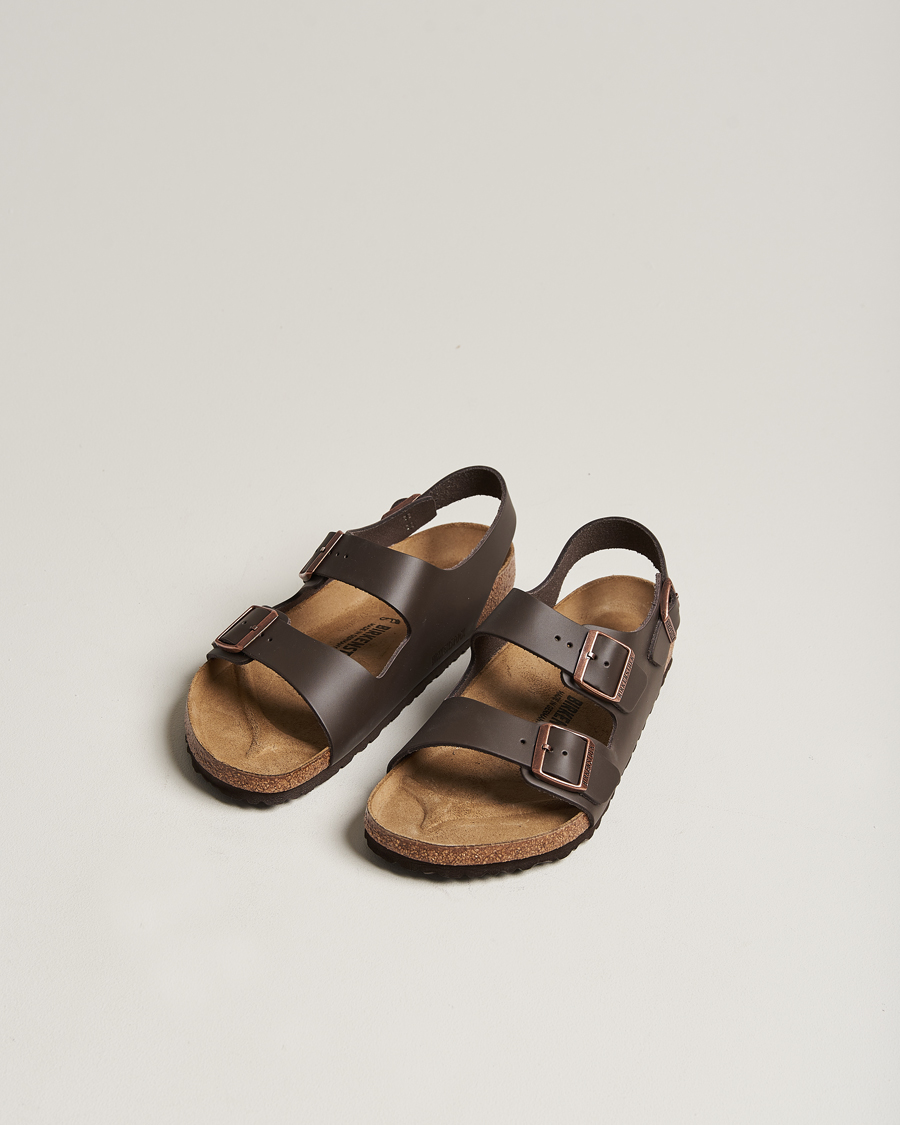 Herre | BIRKENSTOCK | BIRKENSTOCK | Milano Classic Footbed Dark Brown Leather