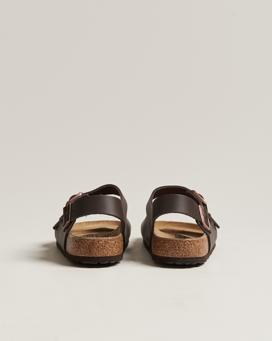 Herre | Sandaler og tøfler | BIRKENSTOCK | Milano Classic Footbed Dark Brown Leather