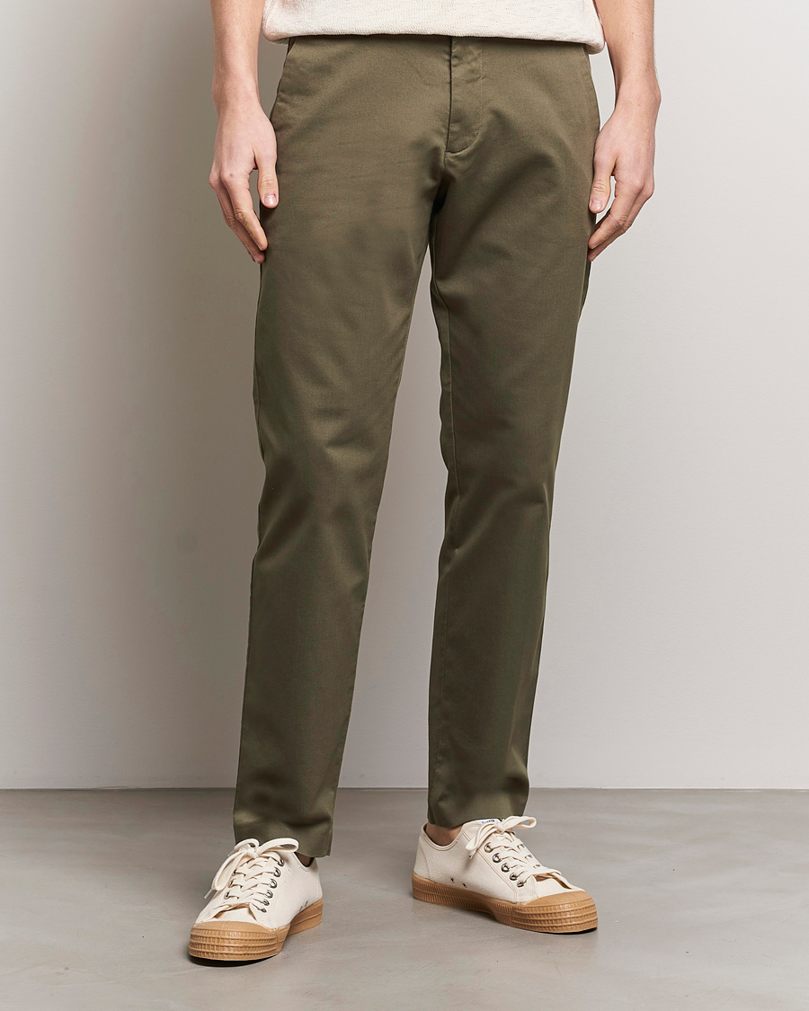 Herre | Avdelinger | NN07 | Theo Regular Fit Stretch Chinos Capers Green