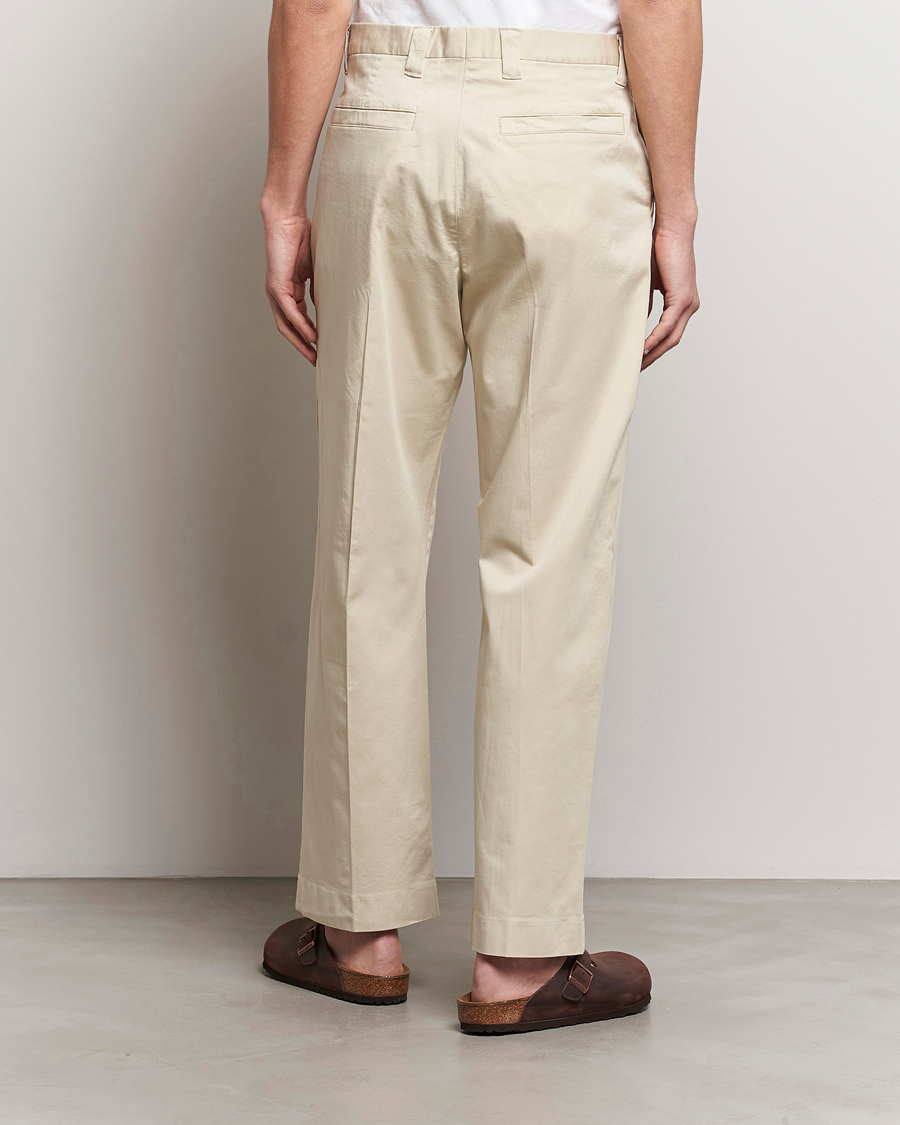 Herre | Bukser | NN07 | Tauber Pleated Trousers Ecru