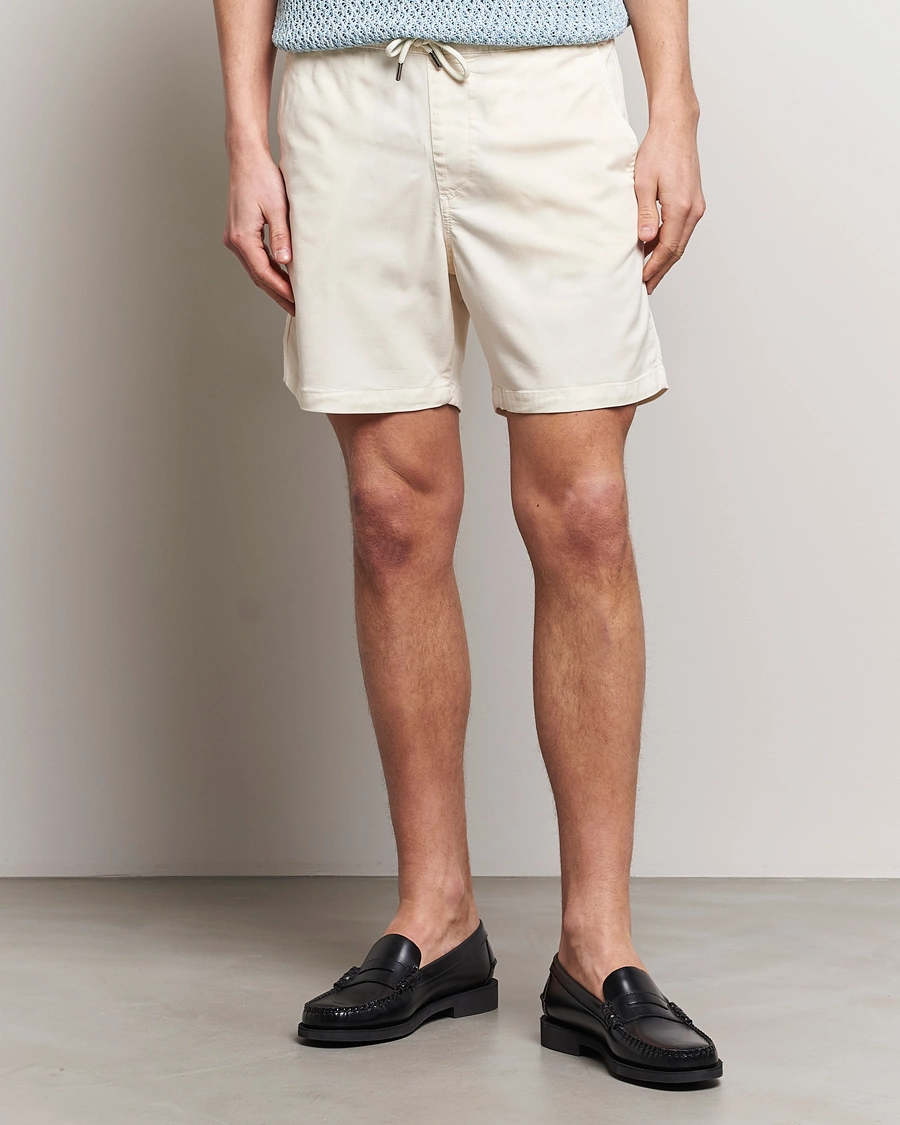 Men | Shorts | NN07 | Gregor Tencel Drawstring Shorts Vanilla
