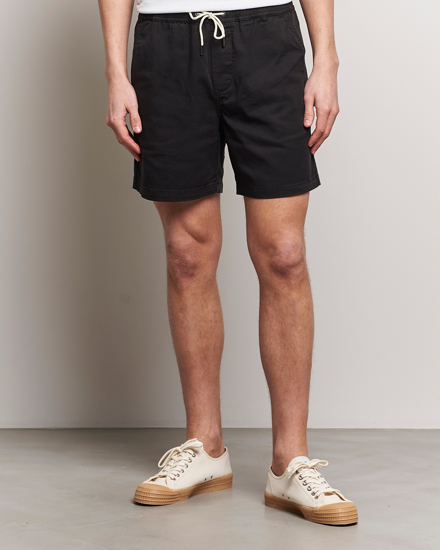 Herre | Nytt i butikken | NN07 | Gregor Tencel Drawstring Shorts Black