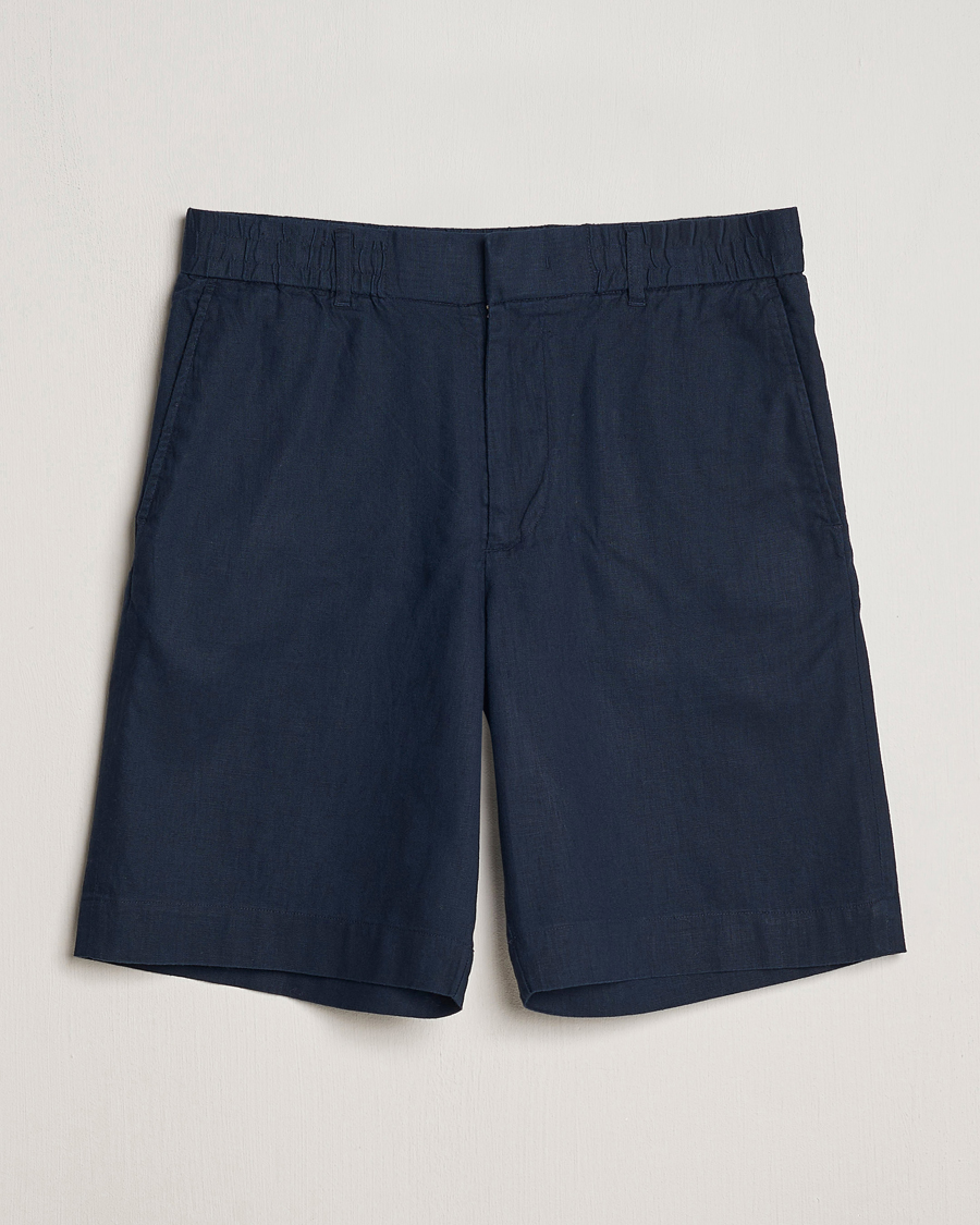 Herre | Shorts | NN07 | Billie Linen Shorts Navy Blue