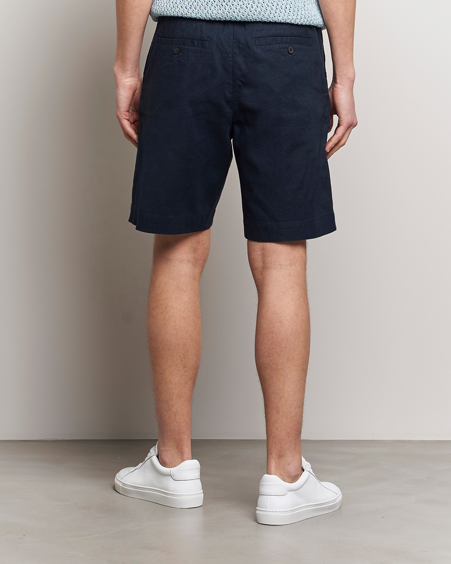 Herre | Shorts | NN07 | Billie Linen Shorts Navy Blue