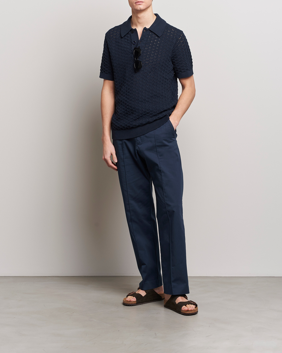 Herre | Pikéer | NN07 | Manuel Structured Polo Navy Blue