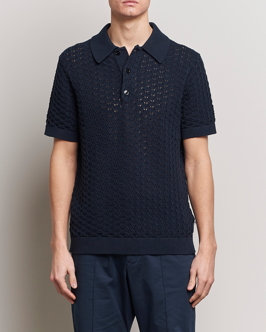 Herre | Pikéer | NN07 | Manuel Structured Polo Navy Blue