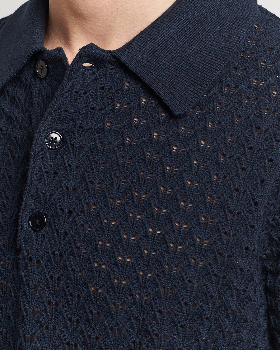 Herre | Pikéer | NN07 | Manuel Structured Polo Navy Blue