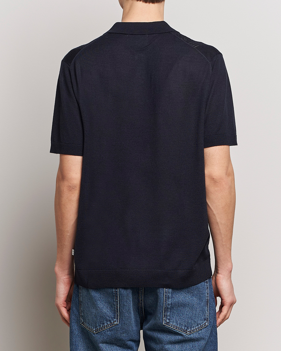 Herre | Pikéer | NN07 | Thor Knitted Polo Navy Blue