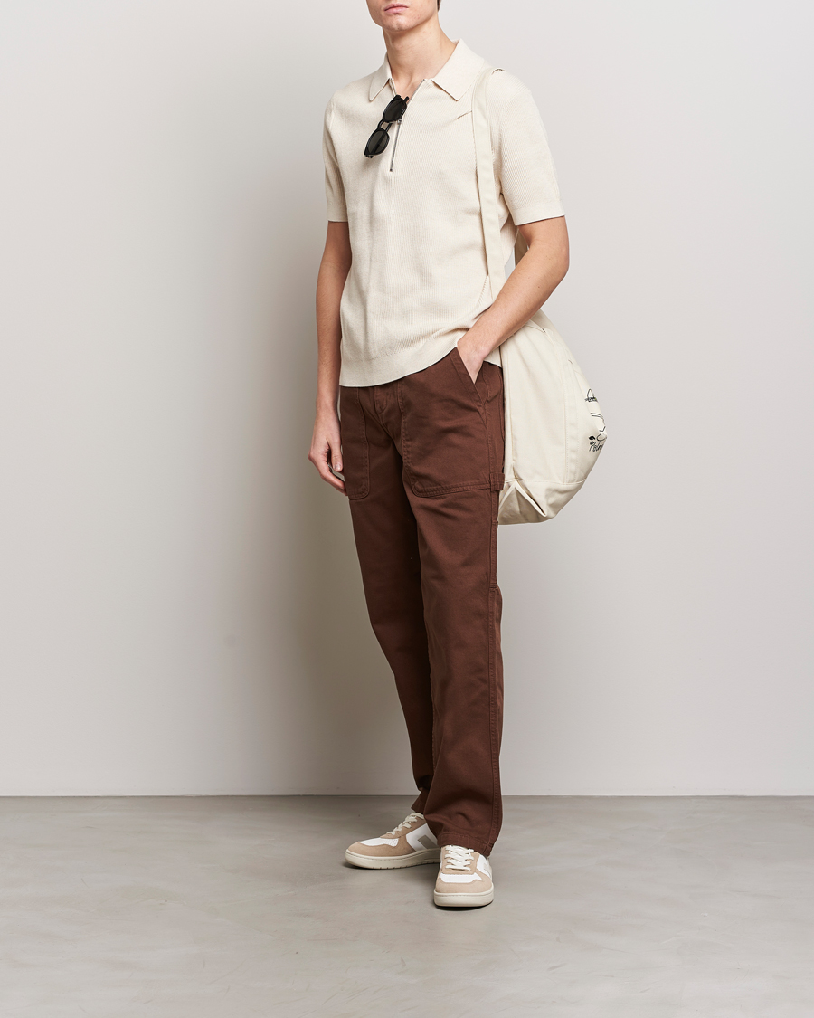 Herre | Pikéer | NN07 | Hansie Zip Polo Ecru